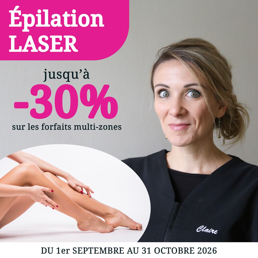 Réduction jusqu'à -30% sur nos forfaits épilation laser multi-zones à Phalsbourg